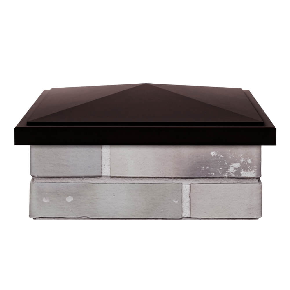 Колпак Zking БонаМоно Коричневый на столб 1.5х1.5 кирпича (385х385, 400х400мм) Заводоуковск фото