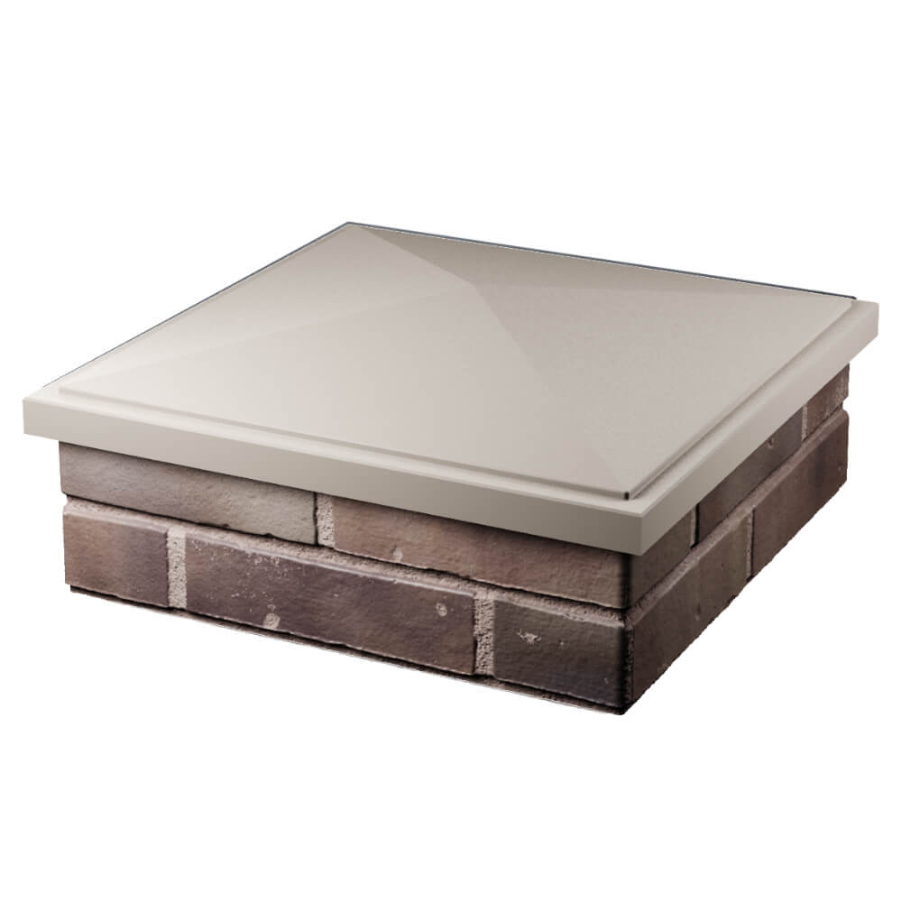 Колпак Zking БонаМоно Бежевый на столб 2х2 кирпича (515х515, 530х530мм) в Заводоуковске фото