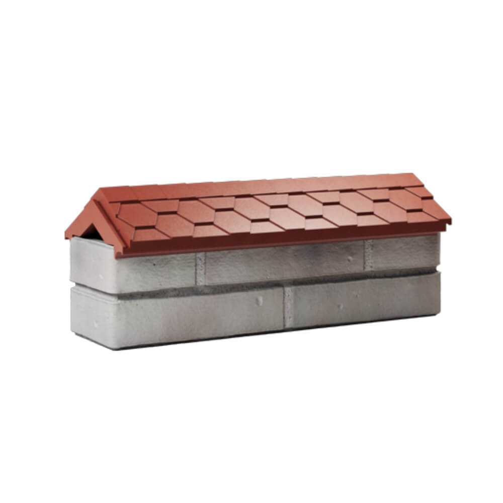 Парапет Zking Эверест Красный с посадкой на 0.5 кирпича (130мм) Заводоуковск фото