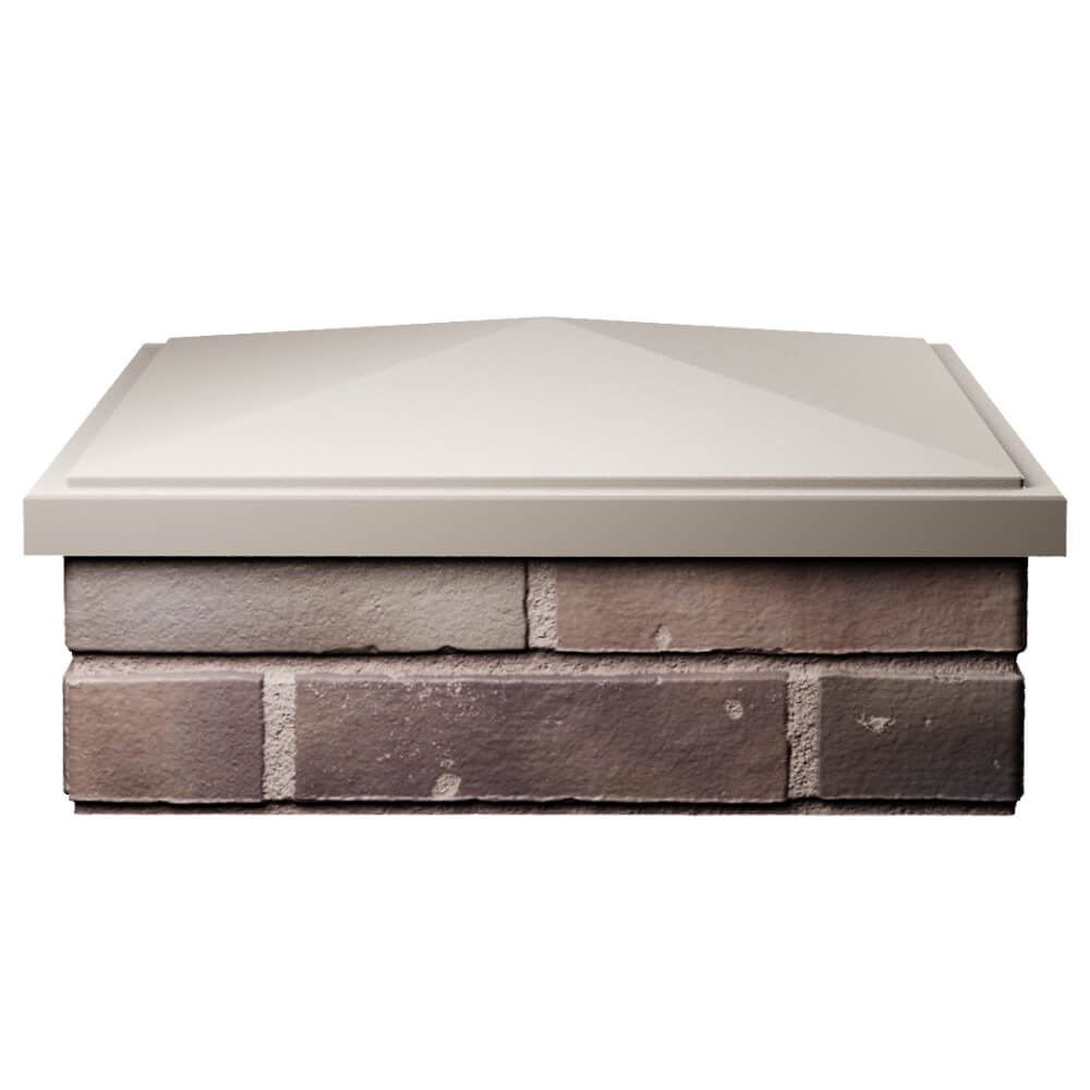 Колпак Zking БонаМоно Бежевый на столб 2х2 кирпича (515х515, 530х530мм) Заводоуковск фото