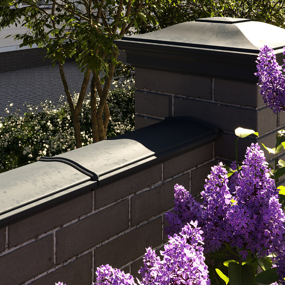 Парапет Zking Монблан Черный посадка на 0.5 кирпича (130мм) в Заводоуковске фото