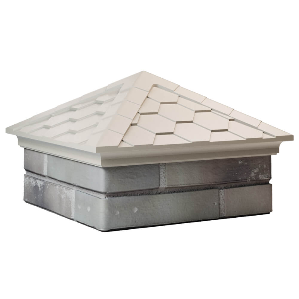 Колпак Zking Эверест Бежевый на столб 1.5х1.5 кирпича (390х390мм) в Заводоуковске фото