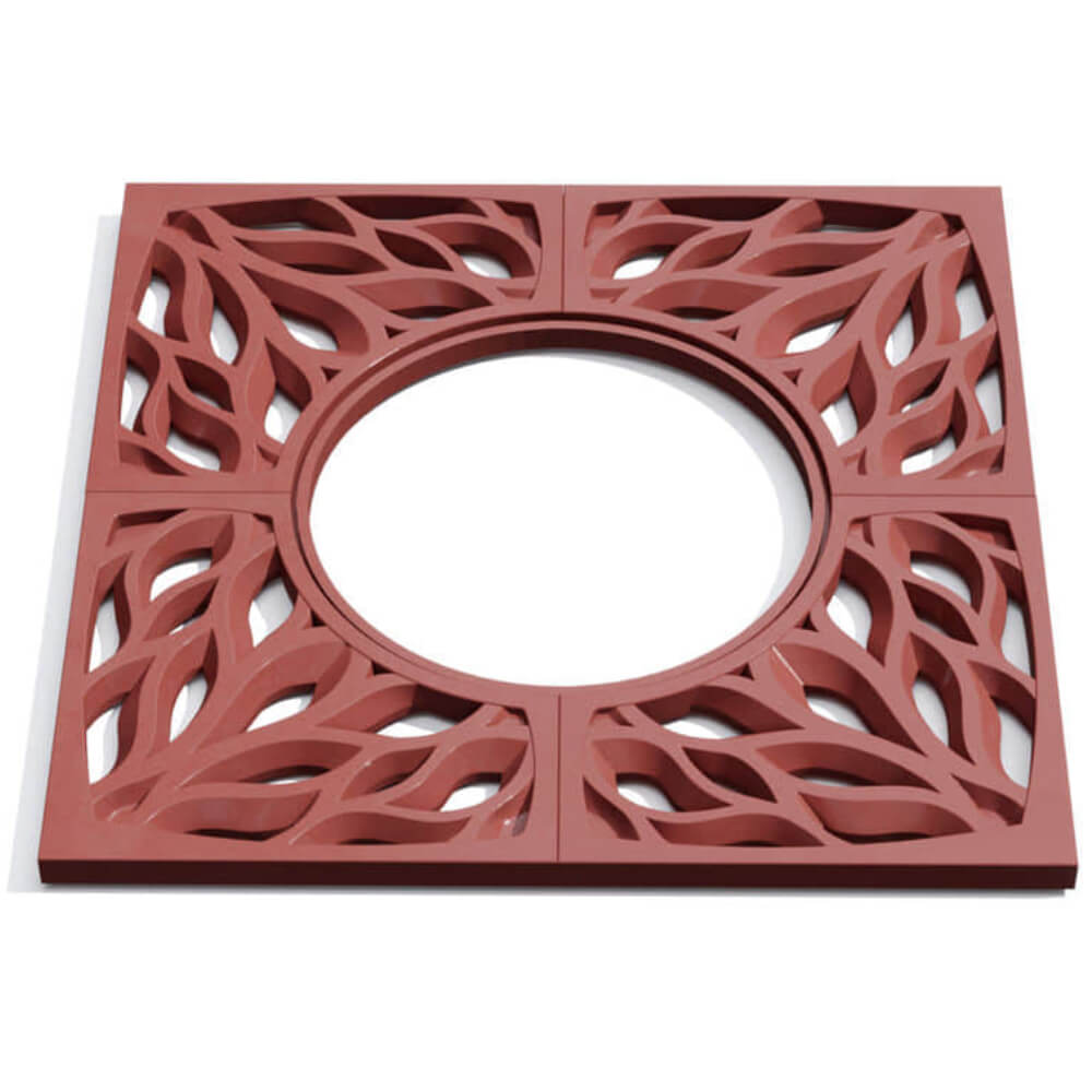 Приствольная решетка для дерева ZKING CRUST 1.2х1.2м Красная Заводоуковск фото