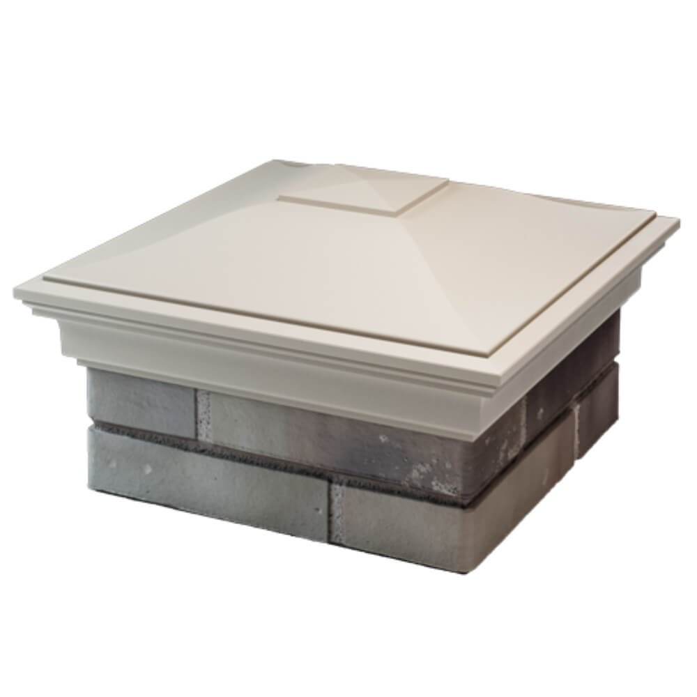 Колпак Zking Монблан Бежевый на столб 1.5х1.5 кирпича (385х385мм) в Заводоуковске фото