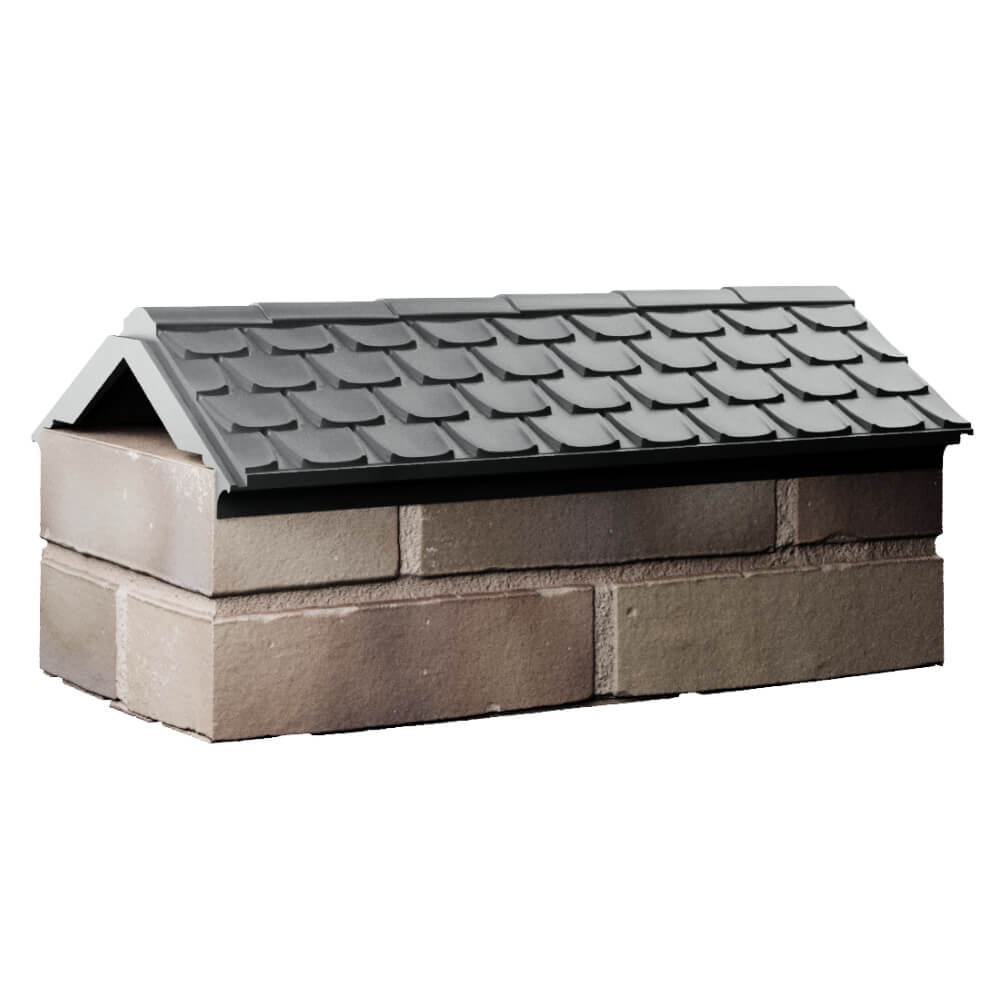 Парапет Zking Эльбрус Серый с посадкой на 1 кирпич (255мм) Заводоуковск фото