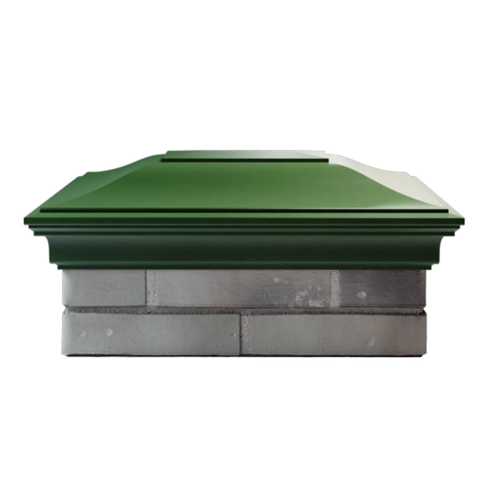 Колпак Zking Монблан Зеленый на столб 2х1.5 кирпича (515х385мм) в Заводоуковске фото