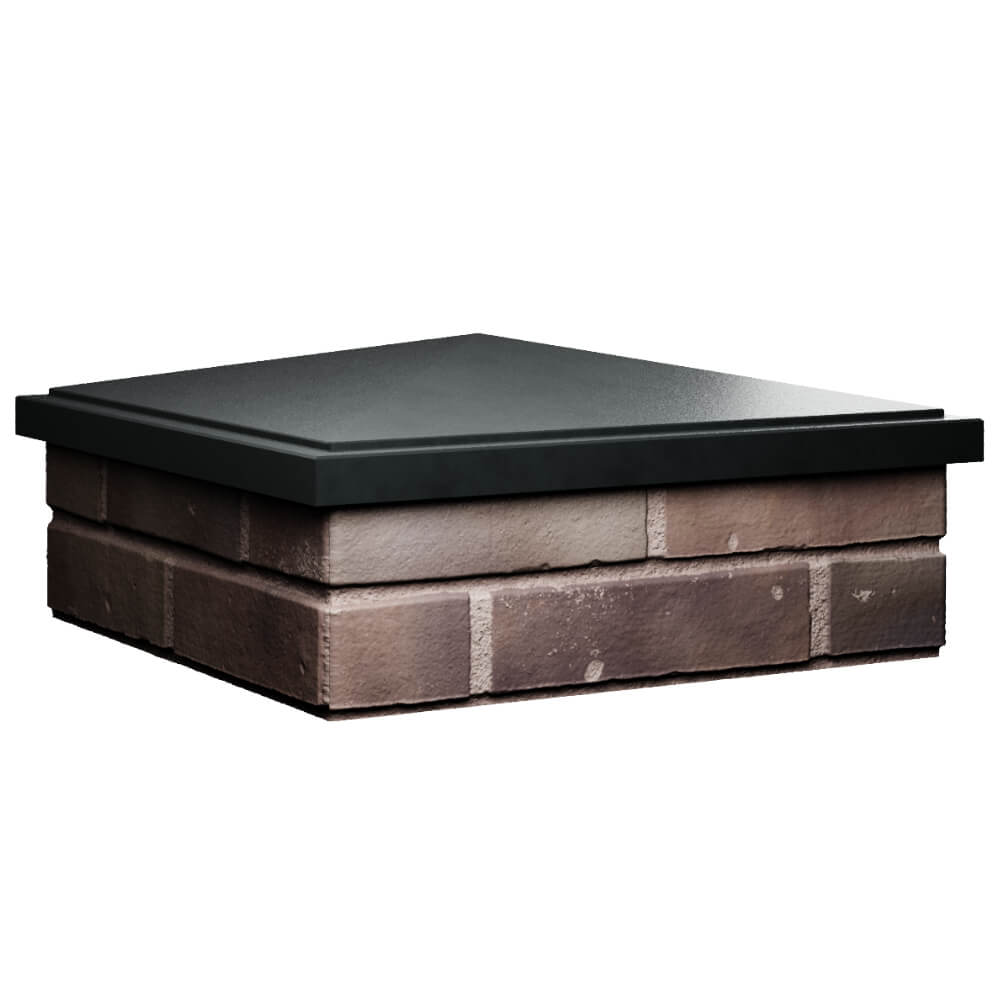 Колпак Zking БонаМоно Черный на столб 2х2 кирпича (515х515, 530х530мм) в Заводоуковске фото