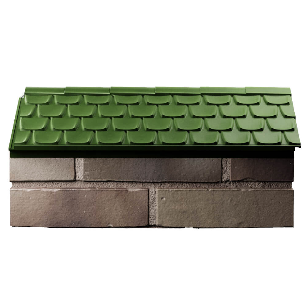 Парапет Zking Эльбрус Зеленый с посадкой на 1 кирпич (255мм) в Заводоуковске фото