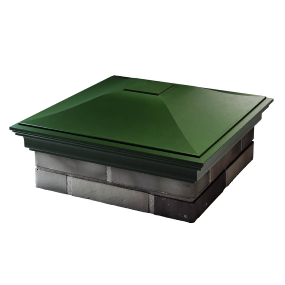 Колпак Zking Монблан Зеленый на столб 2х2 кирпича (515х515мм) в Заводоуковске фото