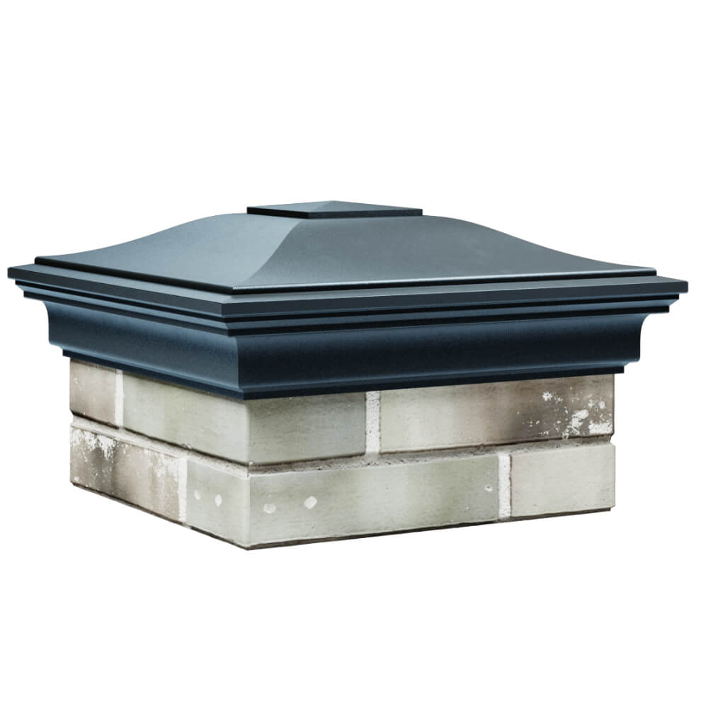 Колпак Zking Монблан Серый на столб 1.5х1.5 кирпича (385х385мм) в Заводоуковске фото