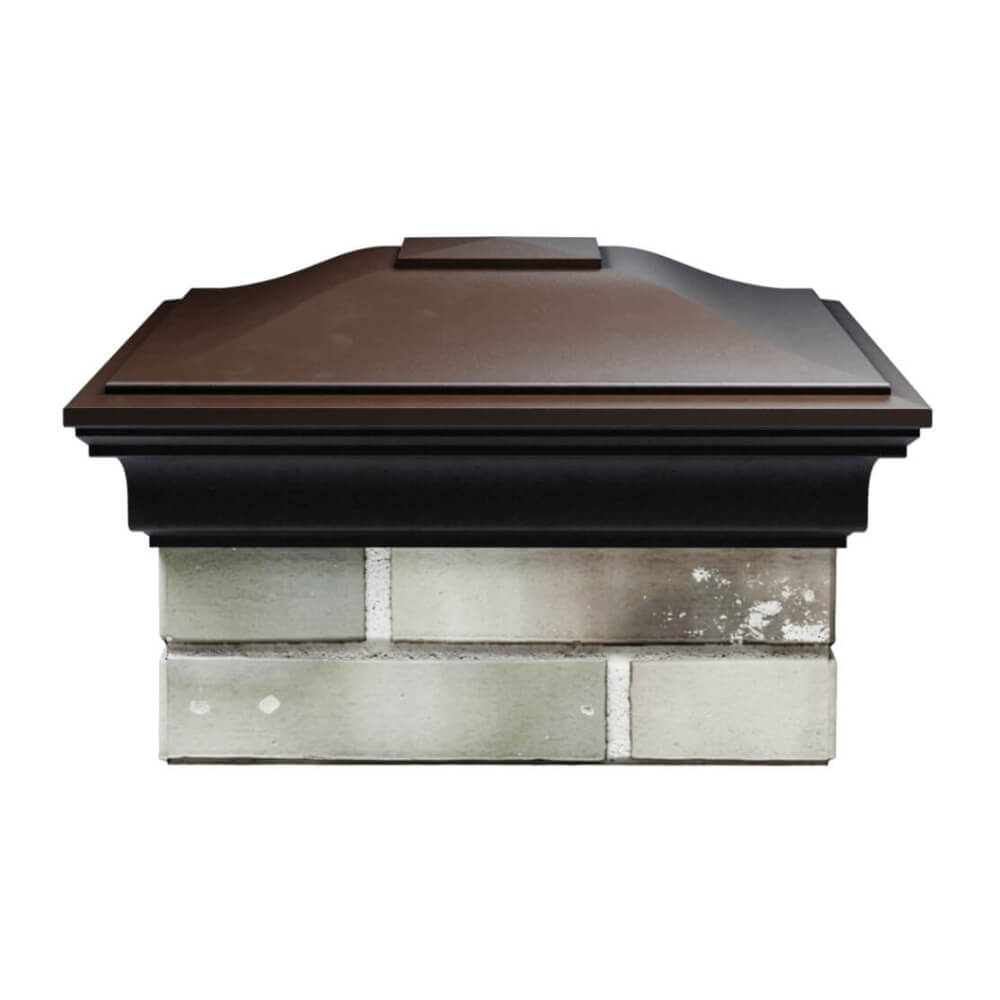 Колпак Zking Монблан Коричневый на столб 1.5х1.5 еврокирпича 0.7НФ (355х355мм) Заводоуковск фото