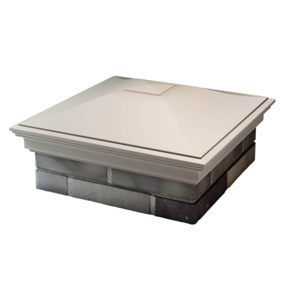 Колпак Zking Монблан Бежевый на столб 2х2 кирпича (515х515мм) в Заводоуковске фото