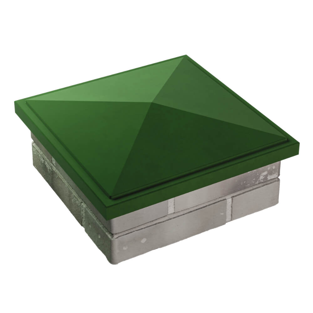 Колпак Zking БонаМоно Зеленый на столб 1.5х1.5 кирпича (385х385, 400х400мм) в Заводоуковске фото