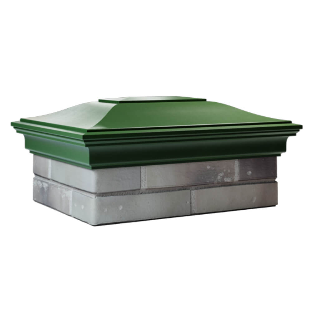 Колпак Zking Монблан Зеленый на столб 2х1.5 кирпича (515х385мм) в Заводоуковске фото