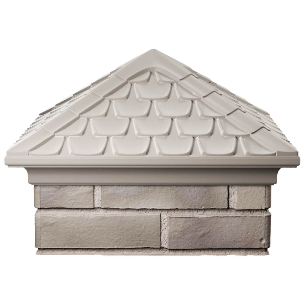 Колпак Zking Эльбрус Бежевый на столб 1.5х1.5 кирпича (385х385мм) Заводоуковск фото