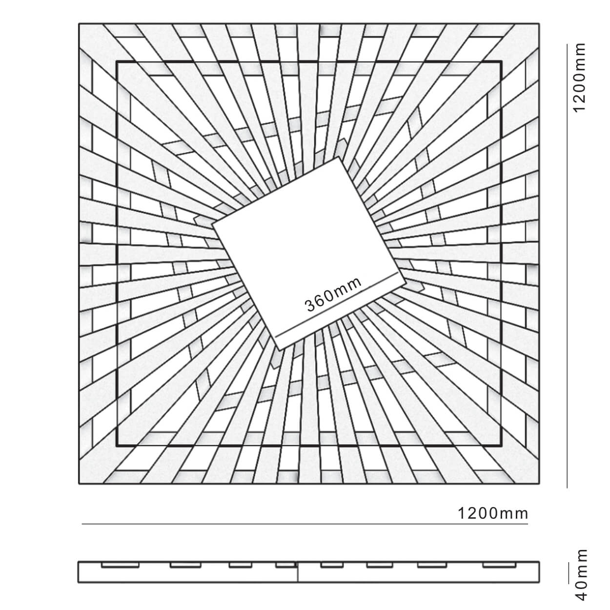 Приствольная решетка для дерева ZKING ATMOSPHERE 1.2х1.2м Черная в Заводоуковске фото