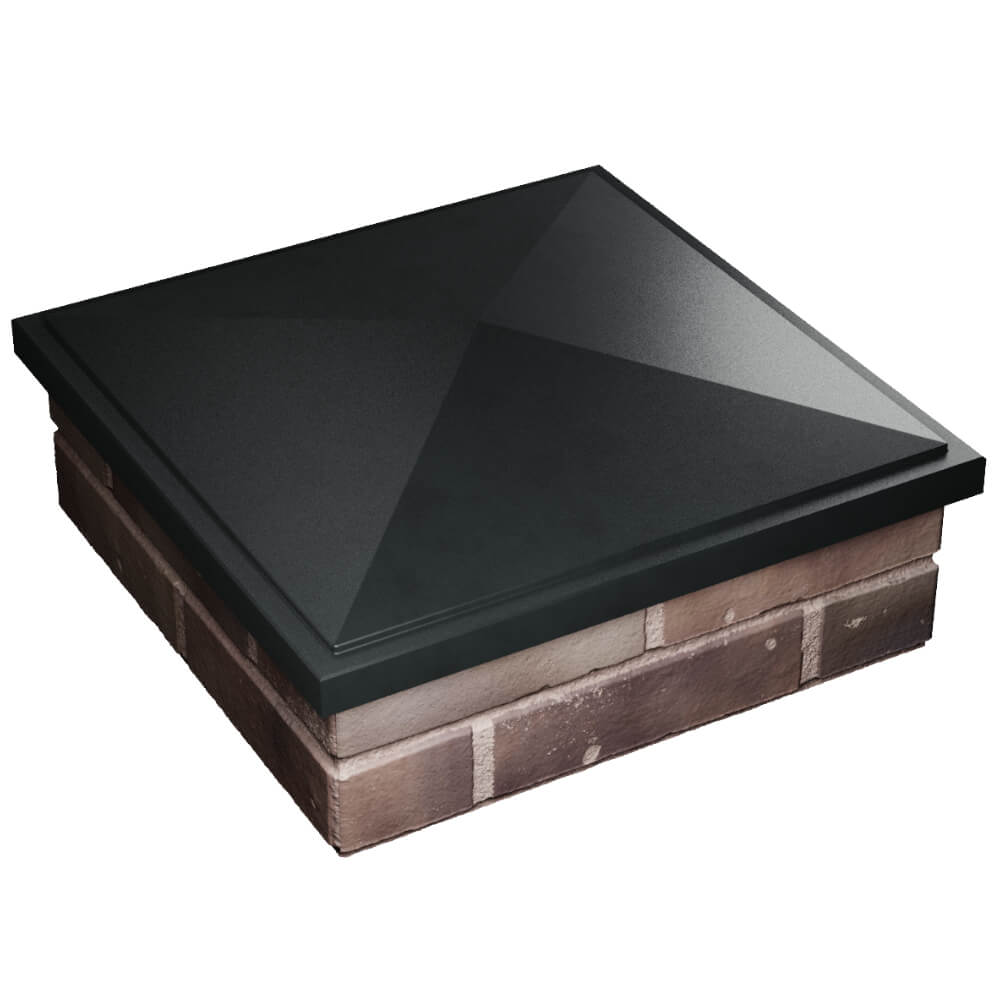 Колпак Zking БонаМоно Черный на столб 2х2 кирпича (515х515, 530х530мм) в Заводоуковске фото