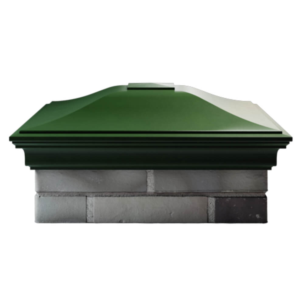 Колпак Zking Монблан Зеленый на столб 2х2 кирпича (515х515мм) в Заводоуковске фото