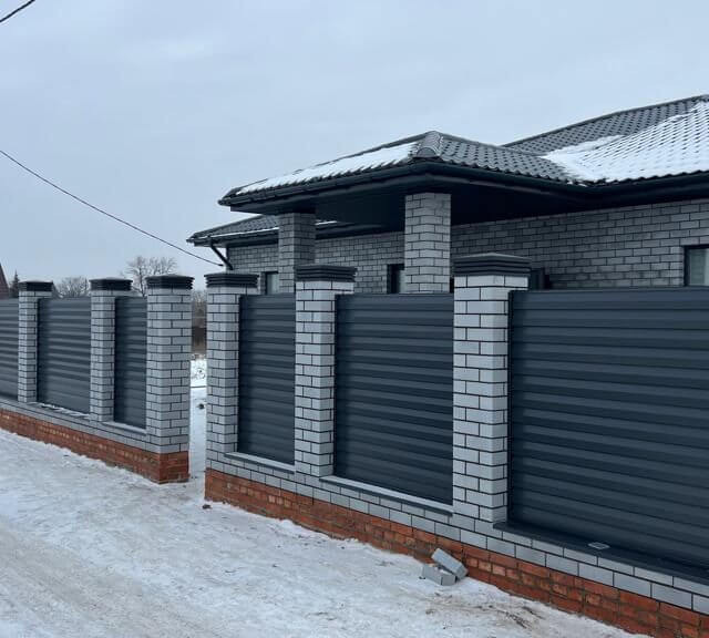 Колпак Zking Бона ХайТек Серый на столб 1.5х1.5 кирпича (385х385мм) в Заводоуковске фото