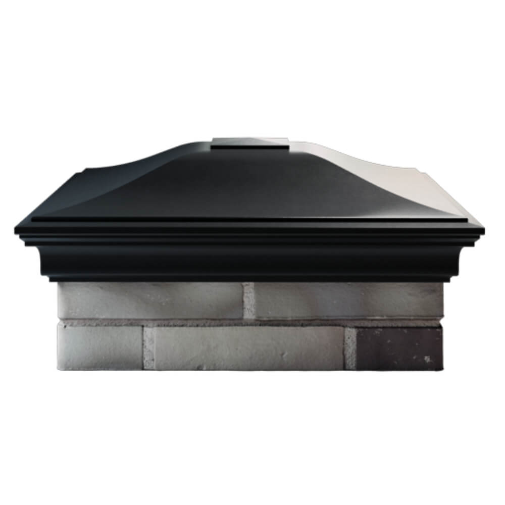 Колпак Zking Монблан Черный на столб 2х2 кирпича (515х515мм) в Заводоуковске фото