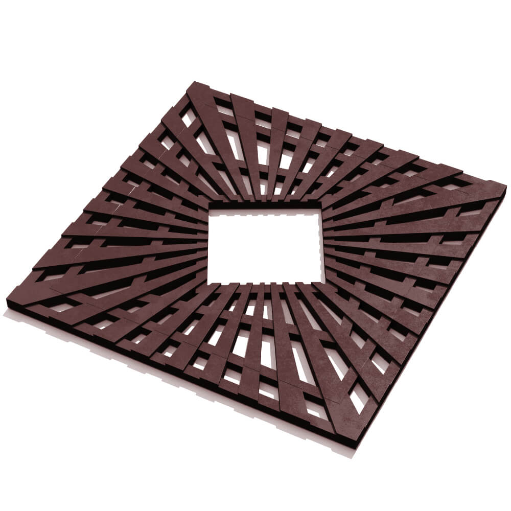 Приствольная решетка для дерева ZKING ATMOSPHERE 1.2х1.2м Коричневая в Заводоуковске фото