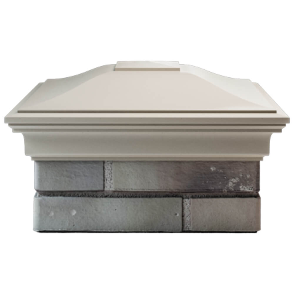 Колпак Zking Монблан Бежевый на столб 1.5х1.5 кирпича (385х385мм) Заводоуковск фото