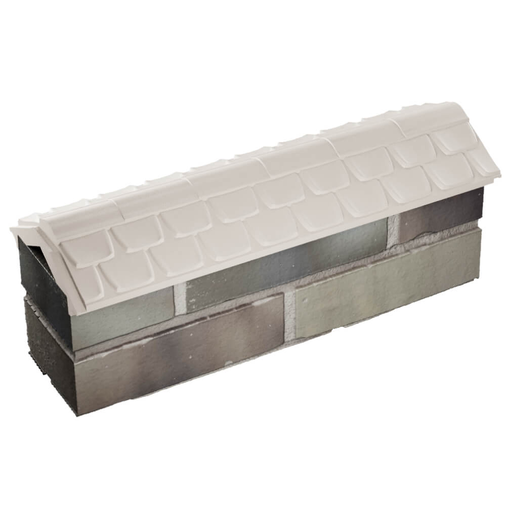 Парапет Zking Эльбрус Бежевый с посадкой на 0.5 кирпича (130мм) в Заводоуковске фото