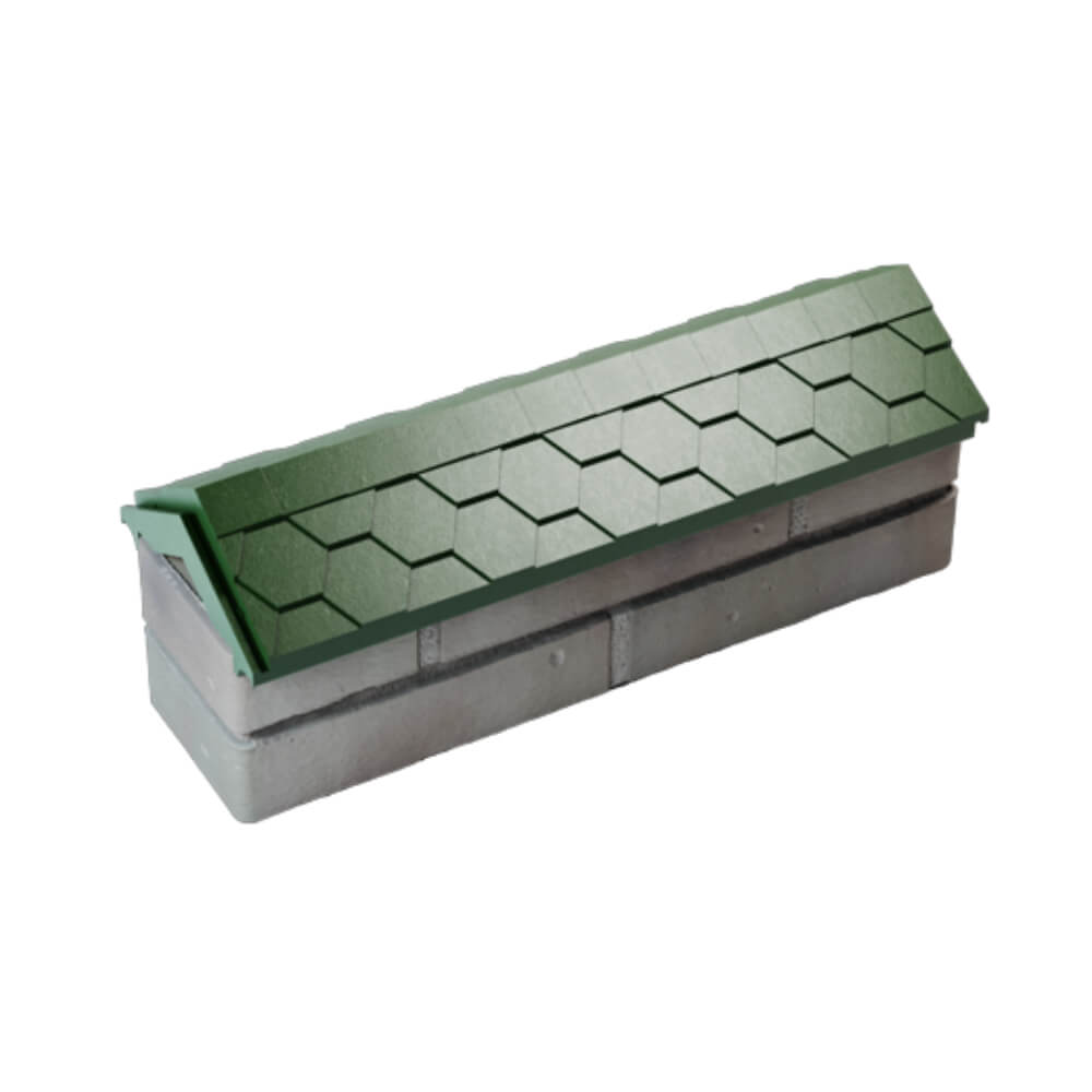 Парапет Zking Эверест Зеленый с посадкой на 0.5 кирпича (130мм) в Заводоуковске фото