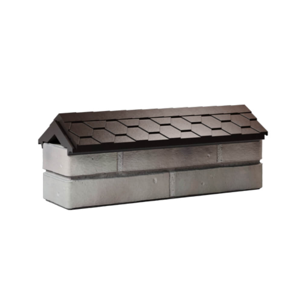 Парапет Zking Эверест Коричневый с посадкой на 0.5 кирпича (130мм) Заводоуковск фото