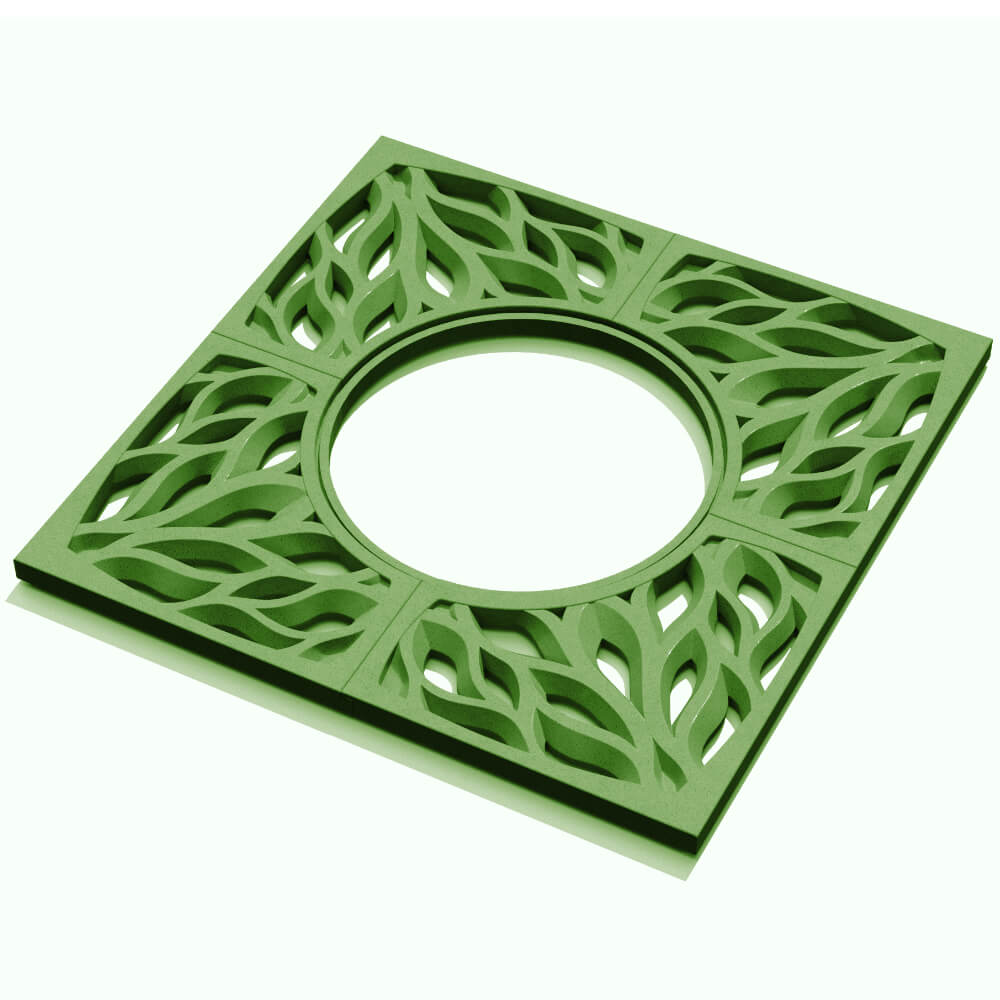 Приствольная решетка для дерева ZKING CRUST 1.2х1.2м Зеленая в Заводоуковске фото