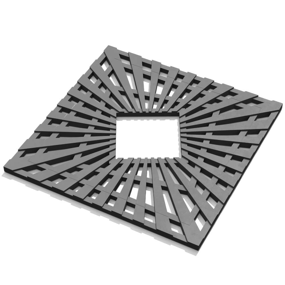 Приствольная решетка для дерева ZKING ATMOSPHERE 1.2х1.2м Серая в Заводоуковске фото