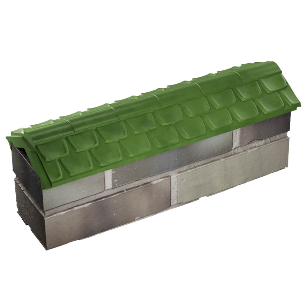 Парапет Zking Эльбрус Зеленый с посадкой на 0.5 кирпича (130мм) в Заводоуковске фото